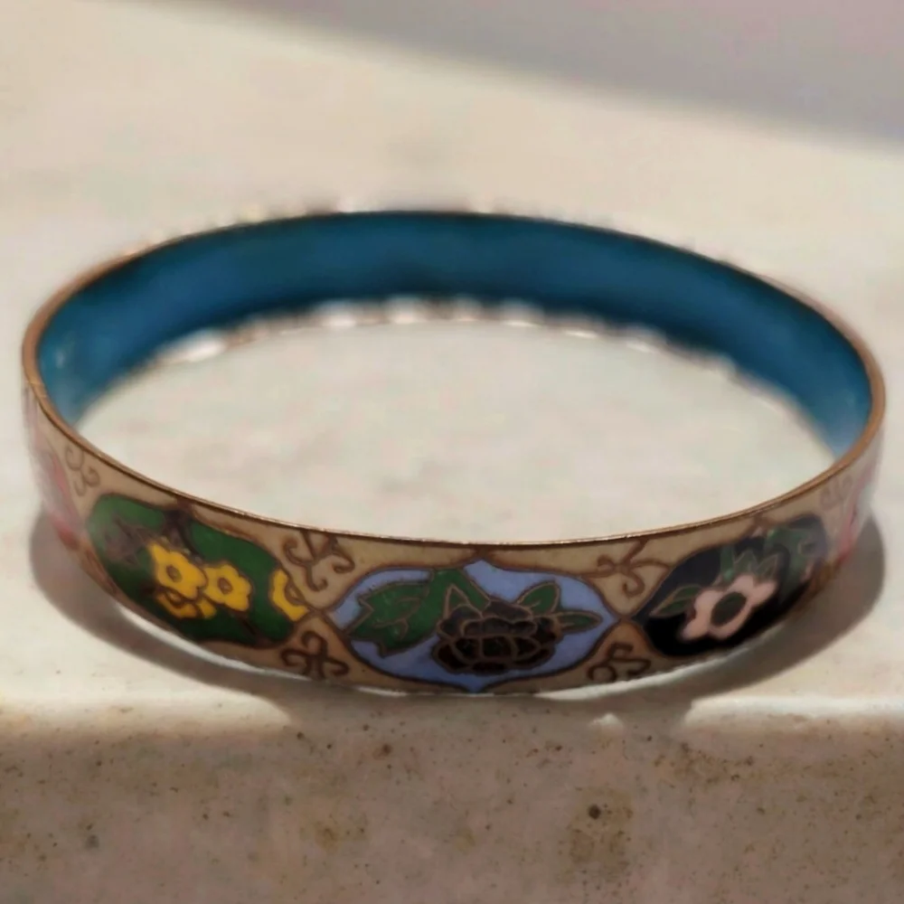 Chinese Enamel Cloisonne Bracelet